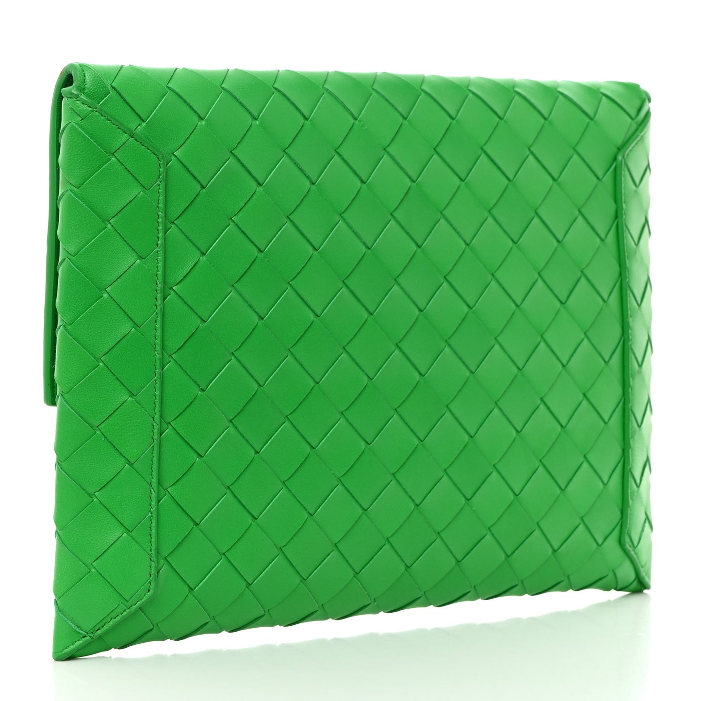 Nappa Intrecciato Flap Pouch Parakeet