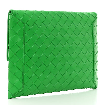 Bottega Veneta Nappa Intrecciato Flap Pouch Parakeet 3 of 8
