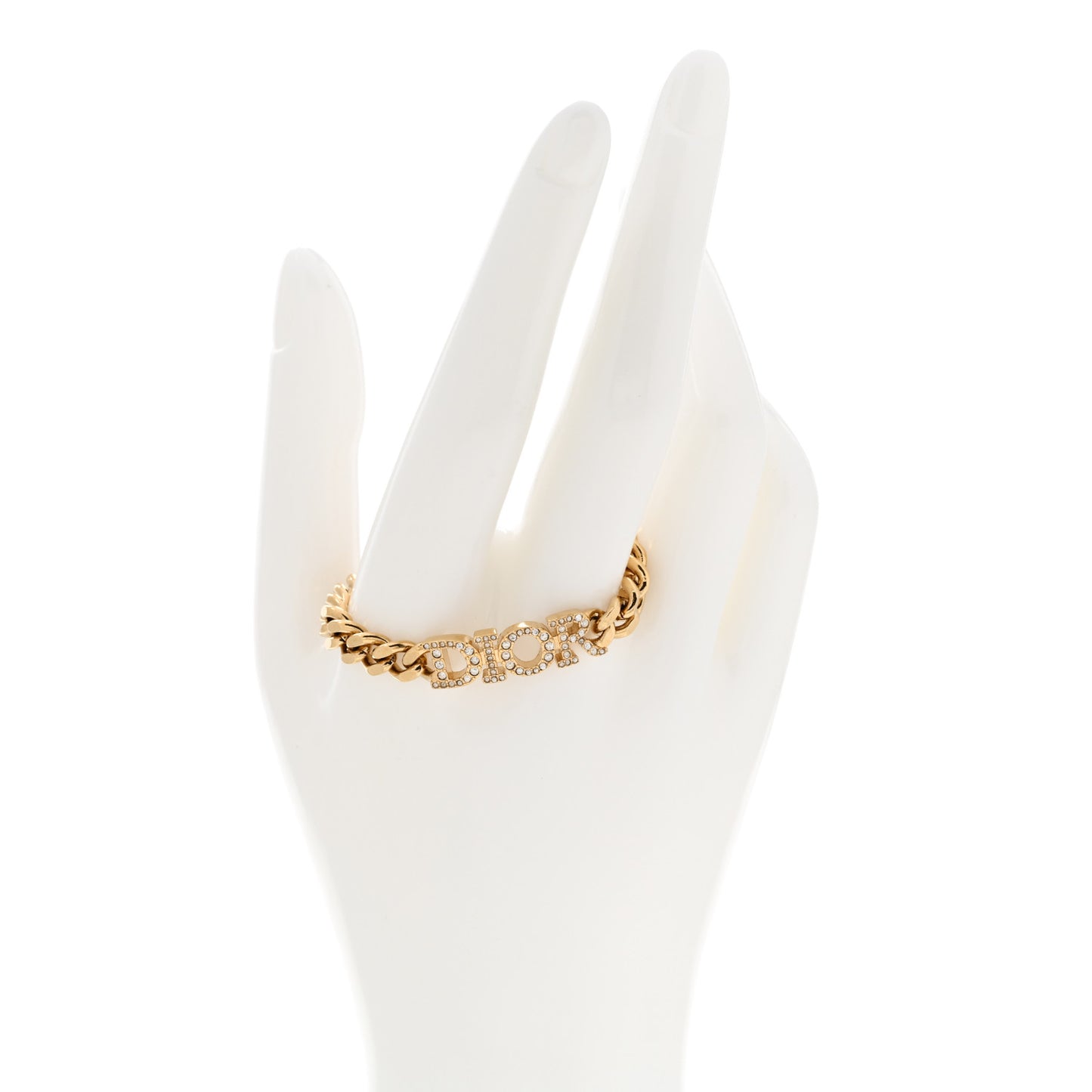 Metal Crystal Dio(r)evolution Bracelet Gold