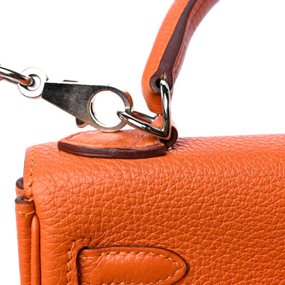 Hermes Togo Kelly Retourne 25 Orange 12 of 13