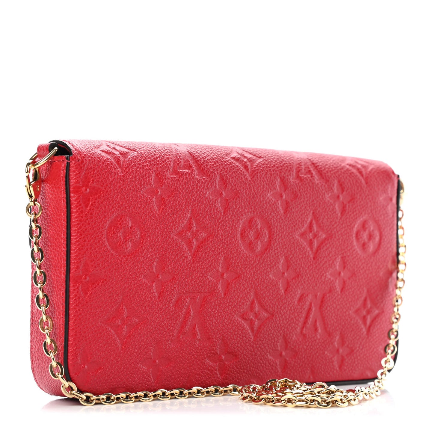 Empreinte Pochette Felicie Chain Wallet Scarlet