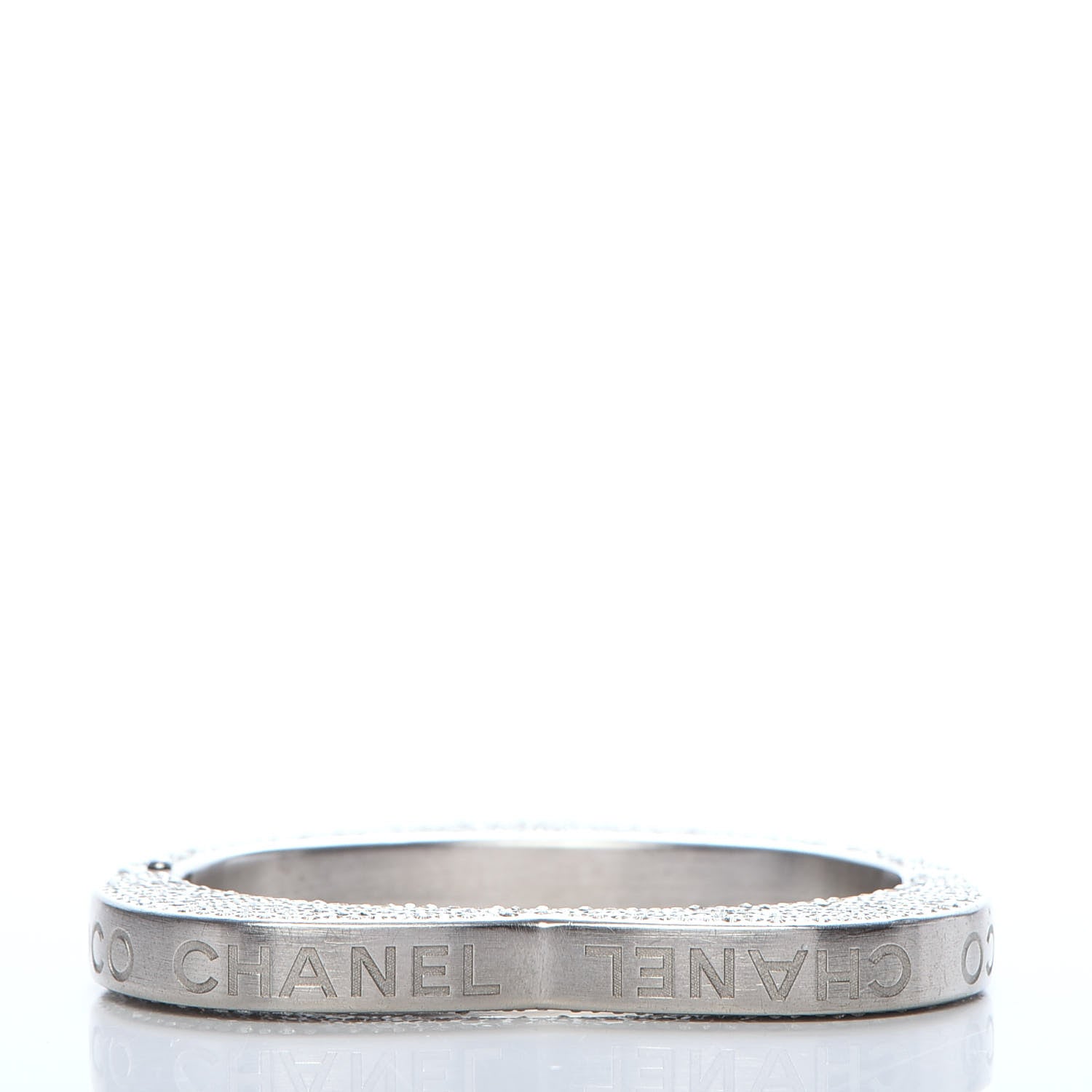 Chanel Swarovski Crystal Heart Bracelet Silver 4 of 6