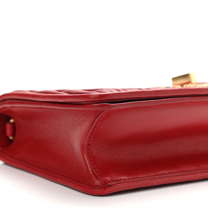 Miu Miu Nappa Matelasse Flap Clutch Red 8 of 12