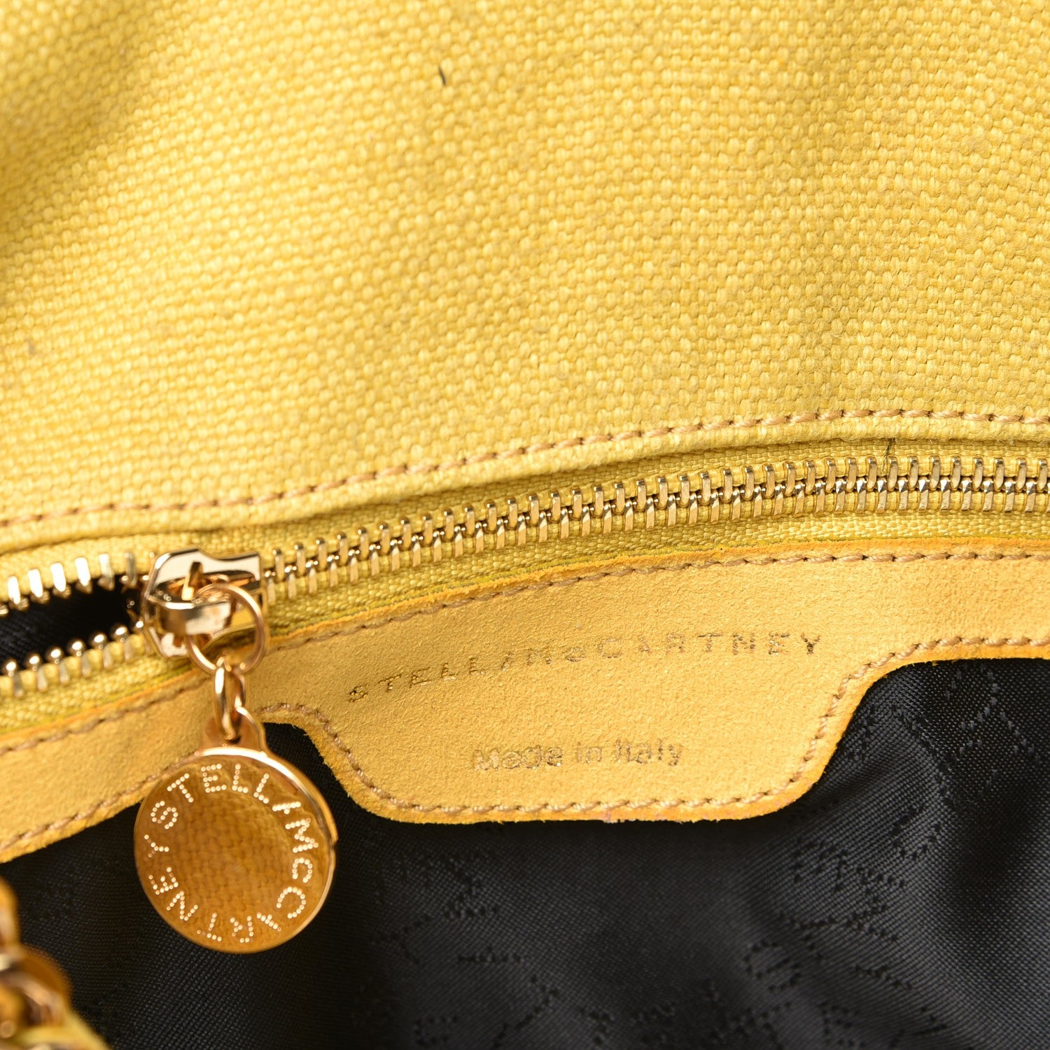 Stella McCartney Canvas Falabella Fold Over Tote Yellow 6 of 8