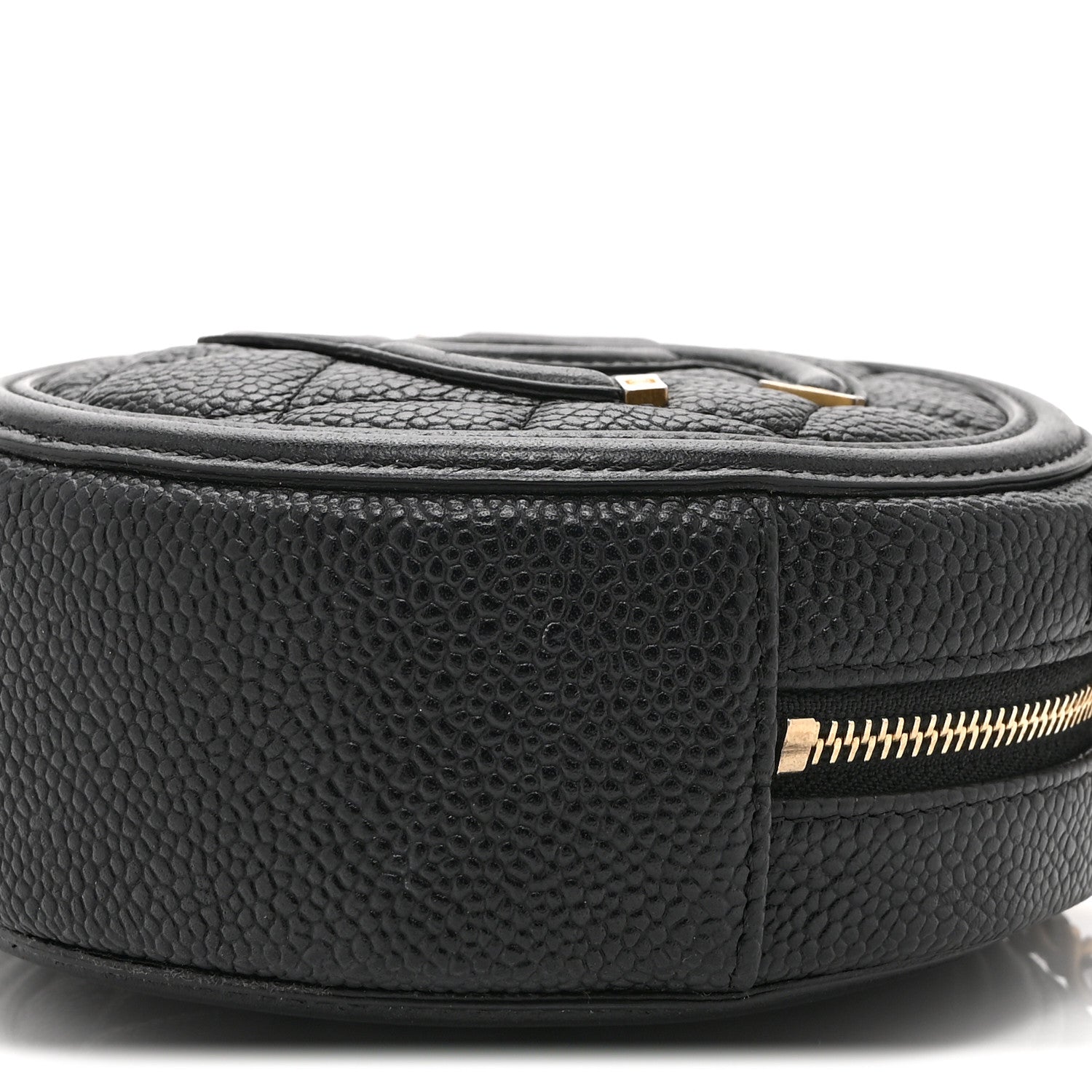 Chanel Caviar Quilted Round Filigree Crossbody Black 10 of 10