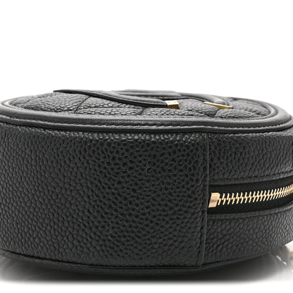 Chanel Caviar Quilted Round Filigree Crossbody Black 10 of 10