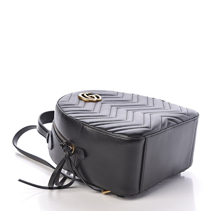 Gucci Calfskin Matelasse GG Marmont Backpack Black 4 of 10