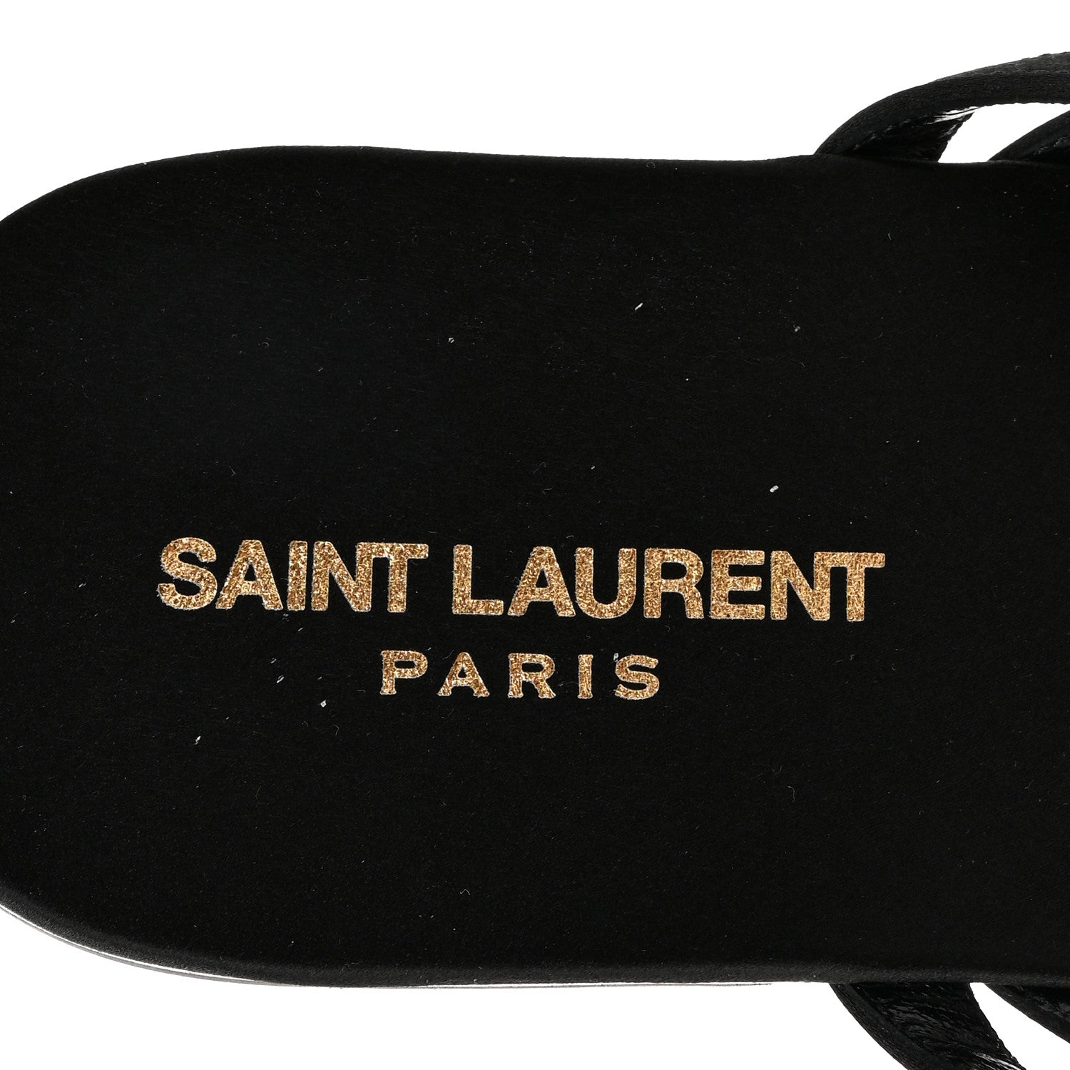 Saint Laurent Crepe Satin Laszlo Sandals 39.5 Black 8 of 9