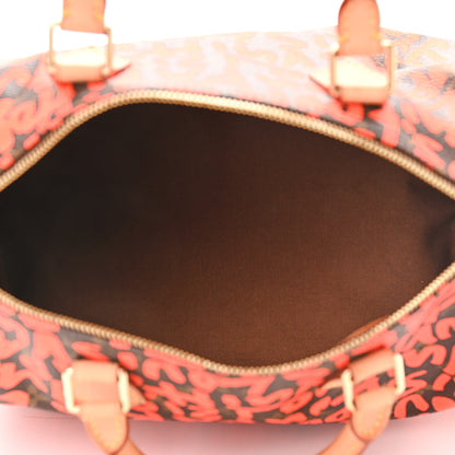 Louis Vuitton Monogram Graffiti Speedy 30 Orange 5 of 10