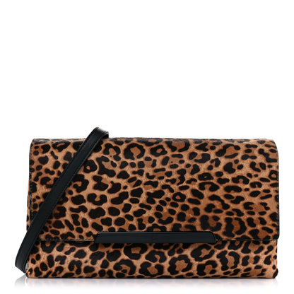 Christian Louboutin Pony Hair Leopard Print Rougissime Clutch 3 of 11