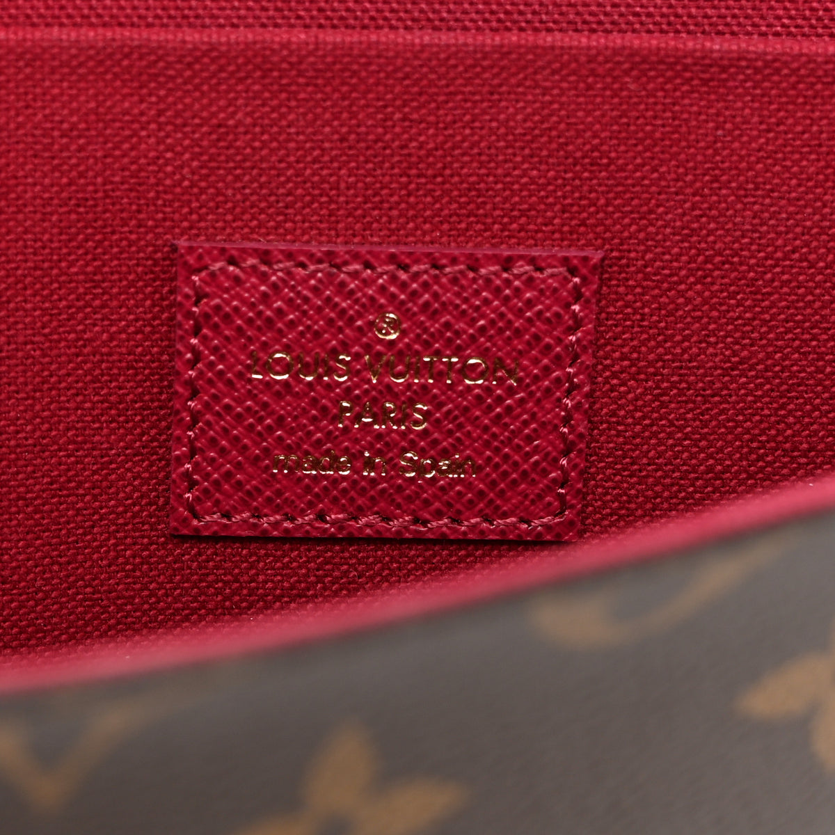Louis Vuitton Monogram Pochette Felicie Chain Wallet Fuchsia 7 of 10