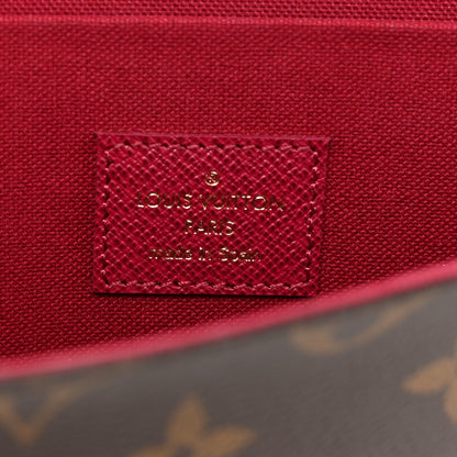 Louis Vuitton Monogram Pochette Felicie Chain Wallet Fuchsia 7 of 10