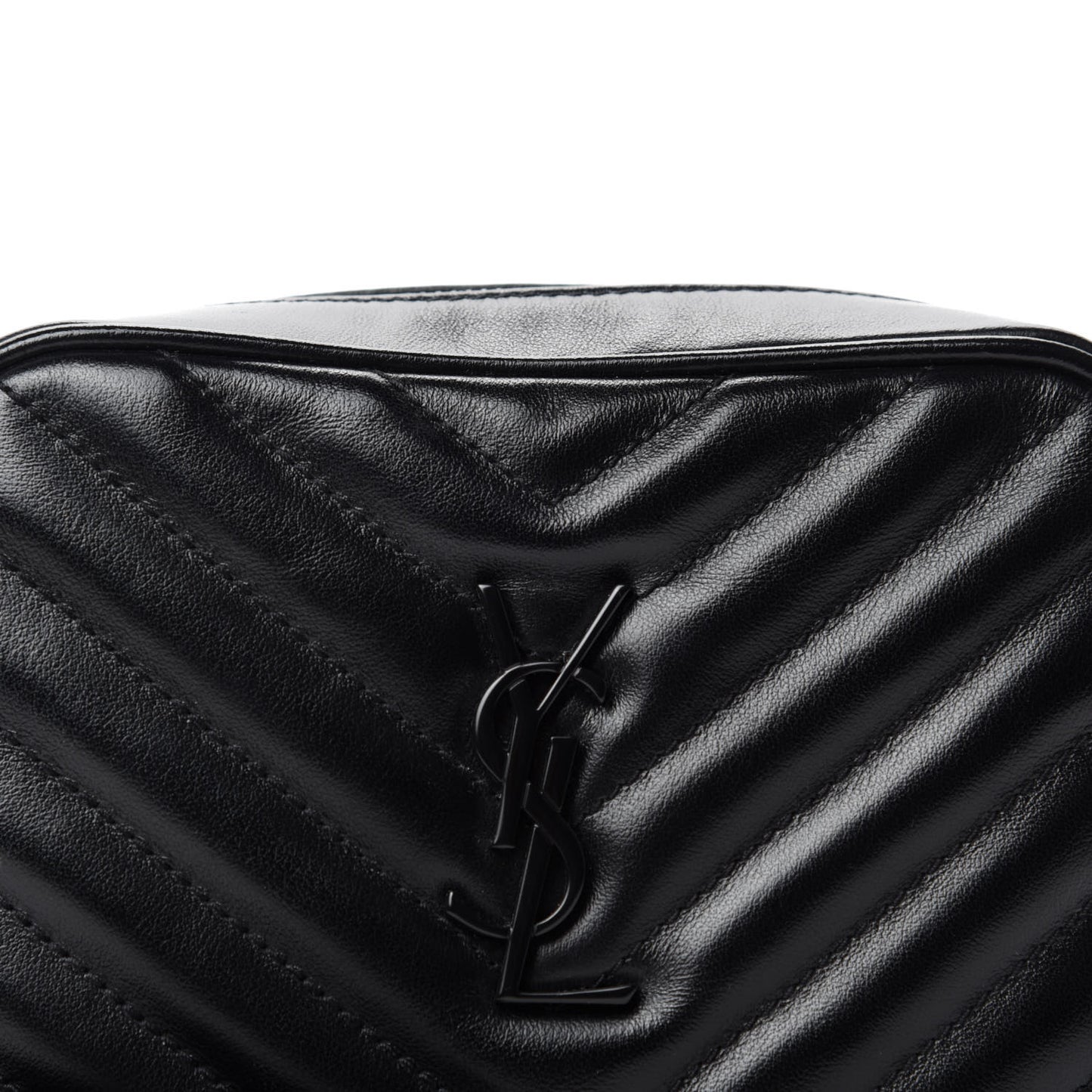 Calfskin Matelasse Monogram Lou Belt Bag Black