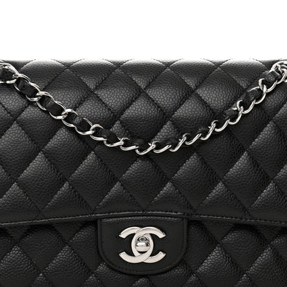 Chanel Caviar Quilted Medium Double Flap Black 8 of 16