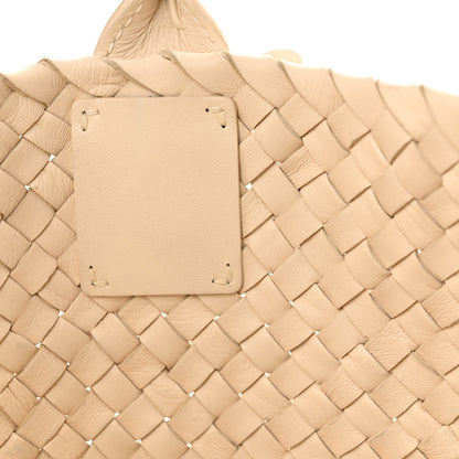 Bottega Veneta Nappa Intrecciato Medium Paillettes Cabat Cream 13 of 16