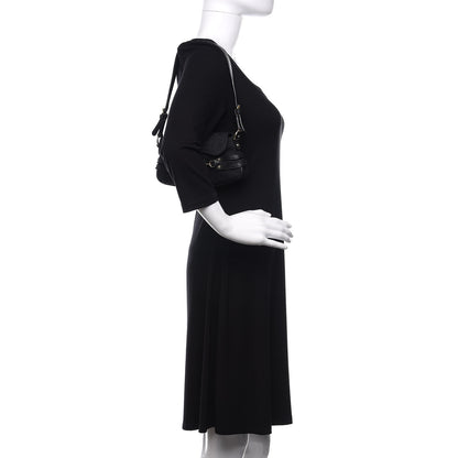 Gucci Monogram Horsebit Chain Flap Shoulder Bag Black 2 of 12