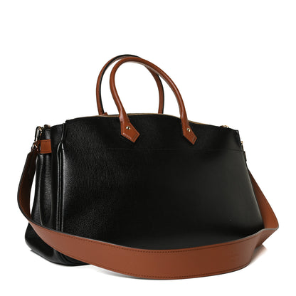 Louis Vuitton Calfskin All Set MM Black Tan 2 of 17