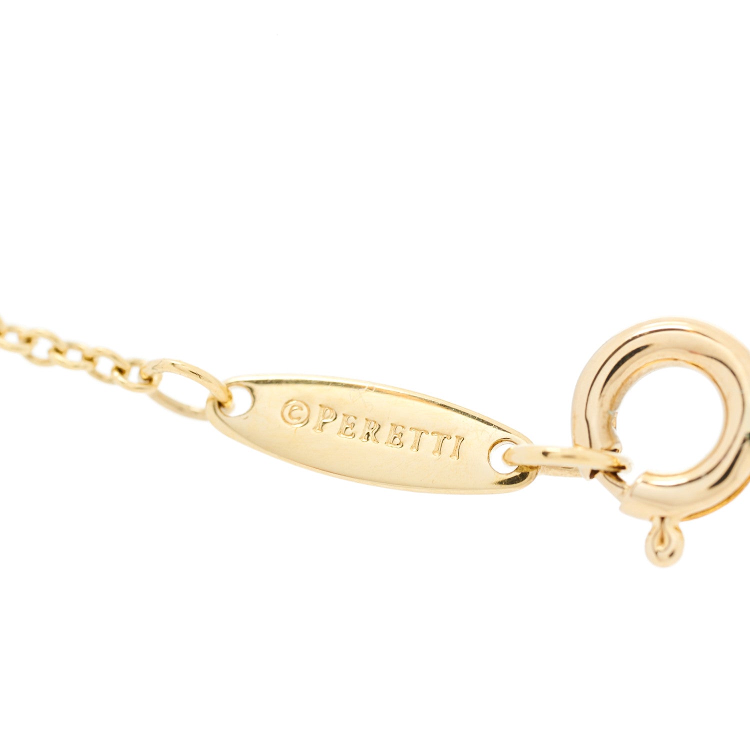 Tiffany 18K Yellow Gold Diamond .17ct Elsa Peretti Diamonds by the Yard Pendant Necklace 5 of 6