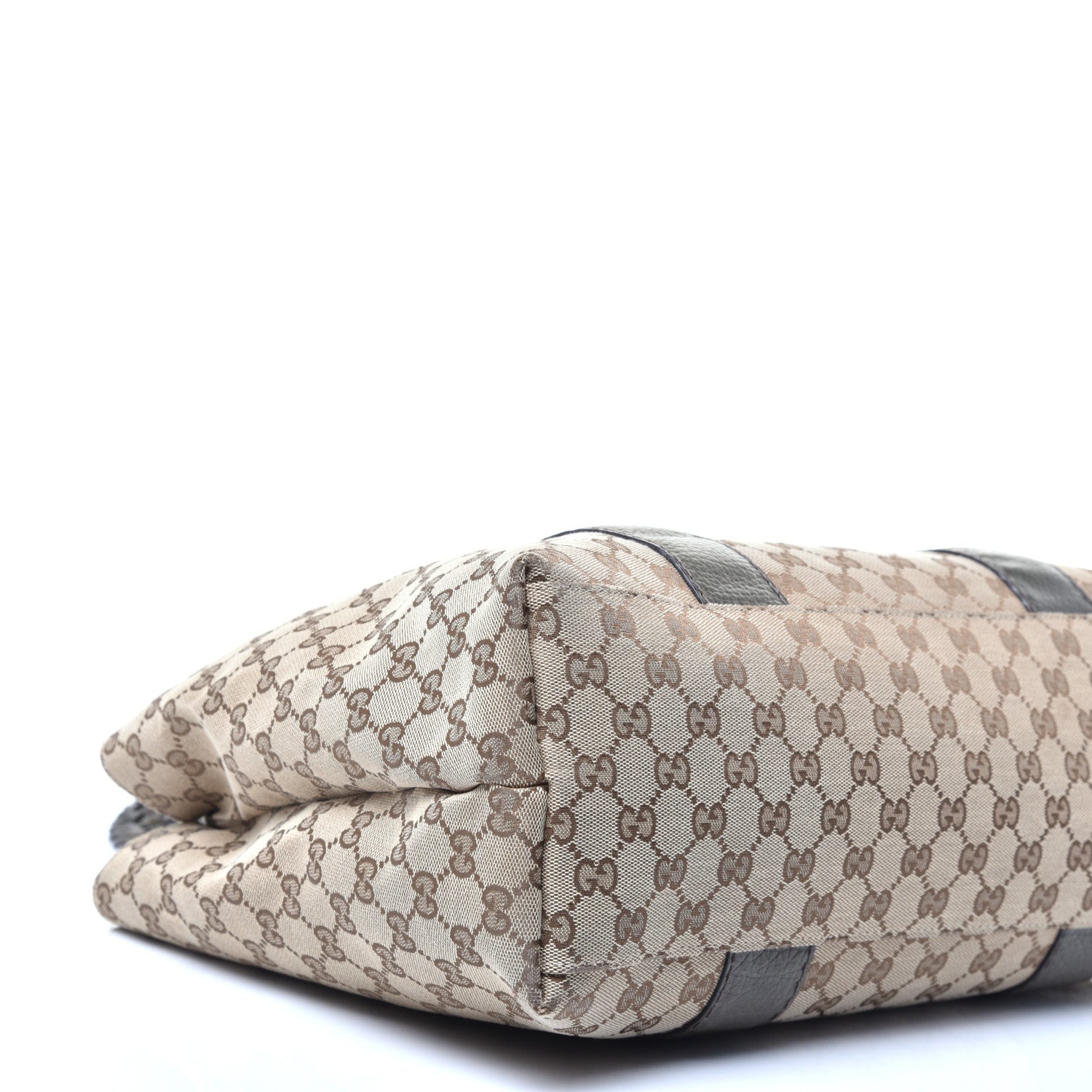Gucci Monogram Medium Bamboo Bar Tote Olive 8 of 12