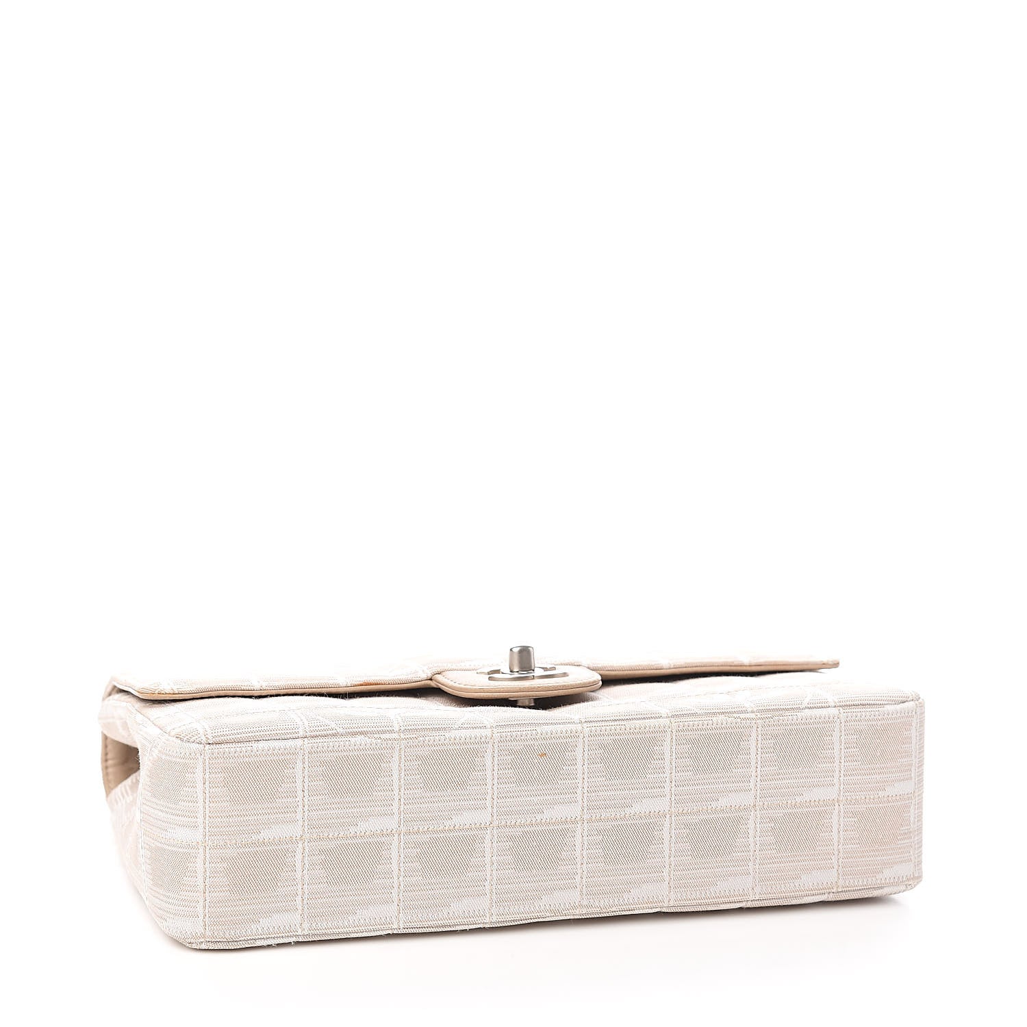 Chanel Nylon Medium Travel Flap Light Beige 4 of 15