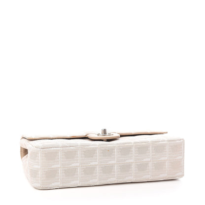 Chanel Nylon Medium Travel Flap Light Beige 4 of 15