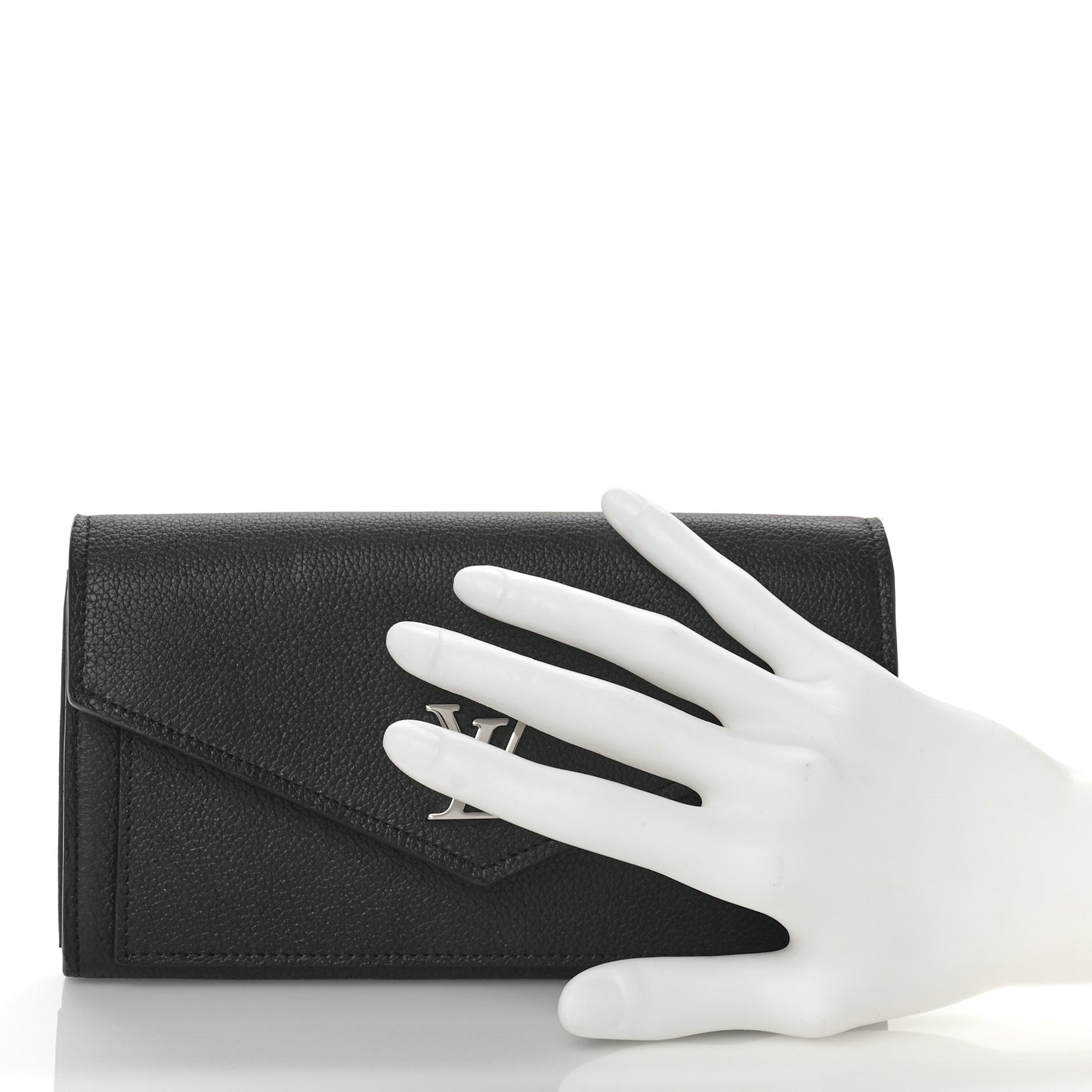 Soft Calfskin My Lockme Wallet Black
