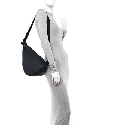 The Row Grained Calfskin Large Slouchy Banana Bag Black 2 of 9