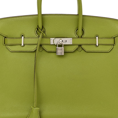 Hermes Togo Birkin 35 Vert Anis 8 of 24