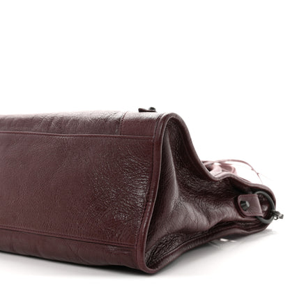 Balenciaga Agneau Lambskin  Classic Hardware Medium Le City Dark Burgundy 10 of 10
