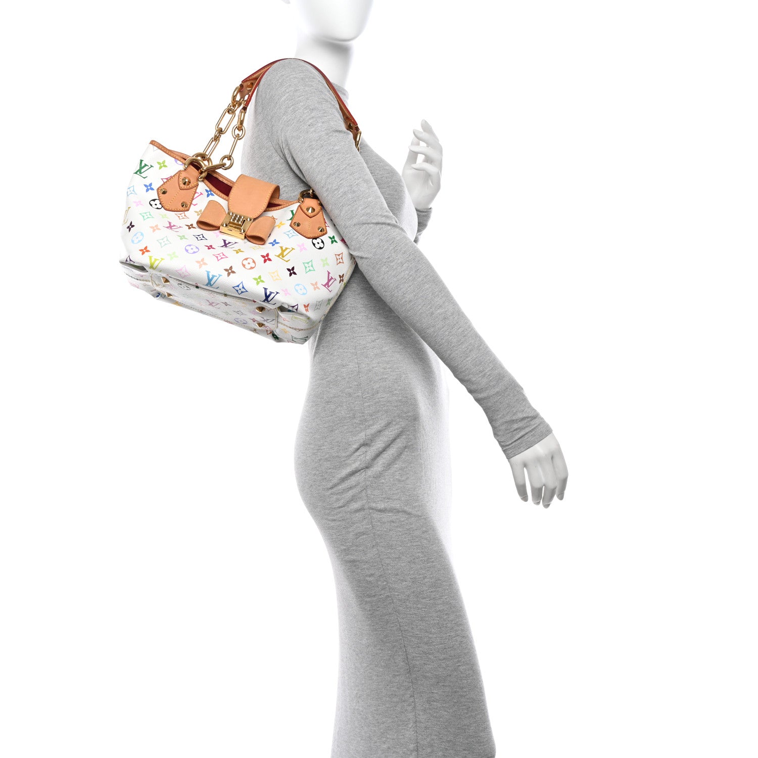 Louis Vuitton Monogram Multicolor Annie MM White 2 of 10