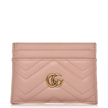 Gucci Calfskin Matelasse GG Marmont Card Holder Perfect Pink 8 of 14