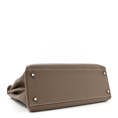 Hermes Togo Kelly Retourne 40 Etoupe 4 of 15