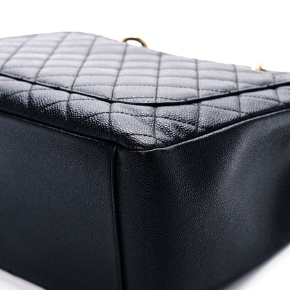 Chanel Caviar Quilted Grand Shopping Tote GST Black 12 of 13