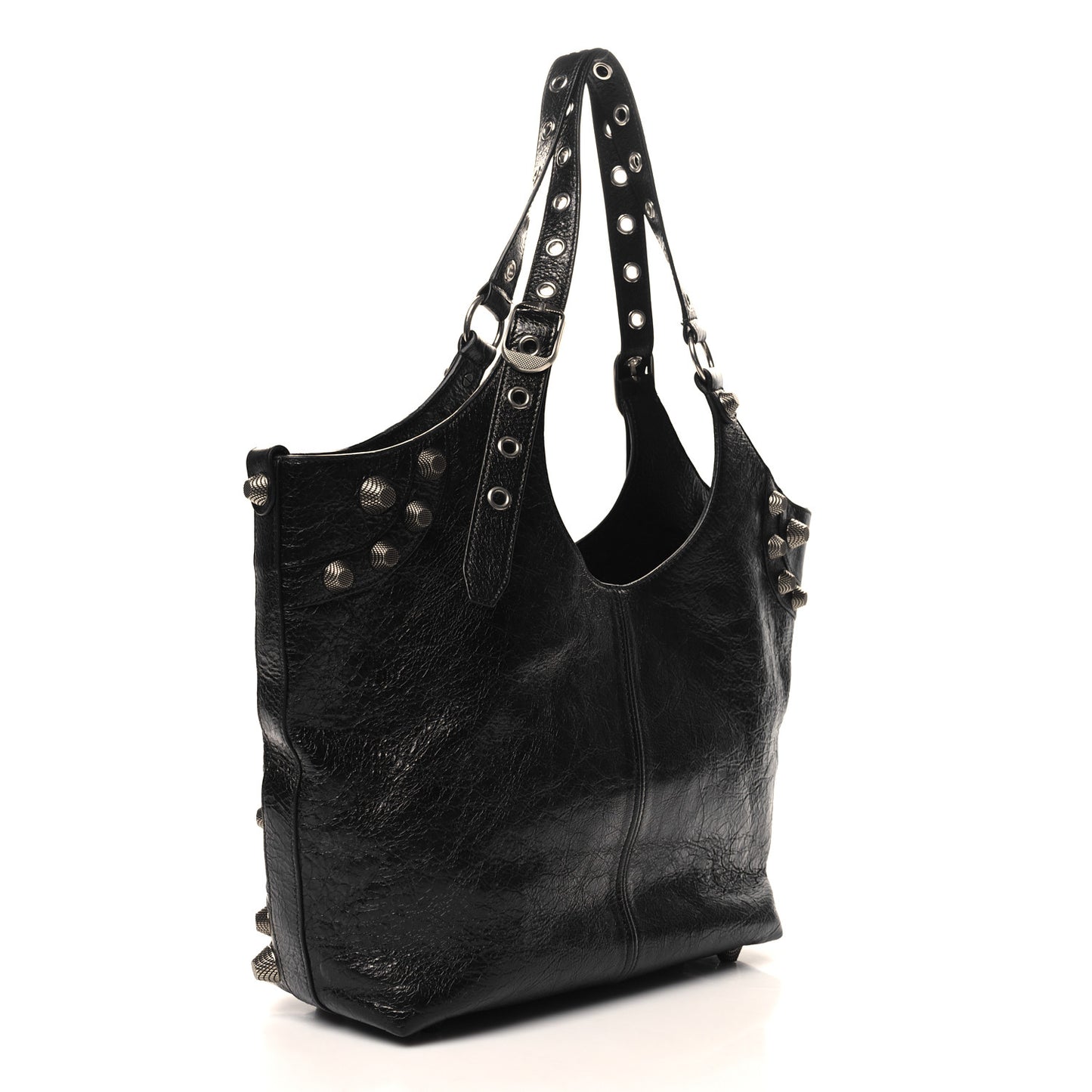 Agneau Arena Medium Le Cagole Carry All Bag Black