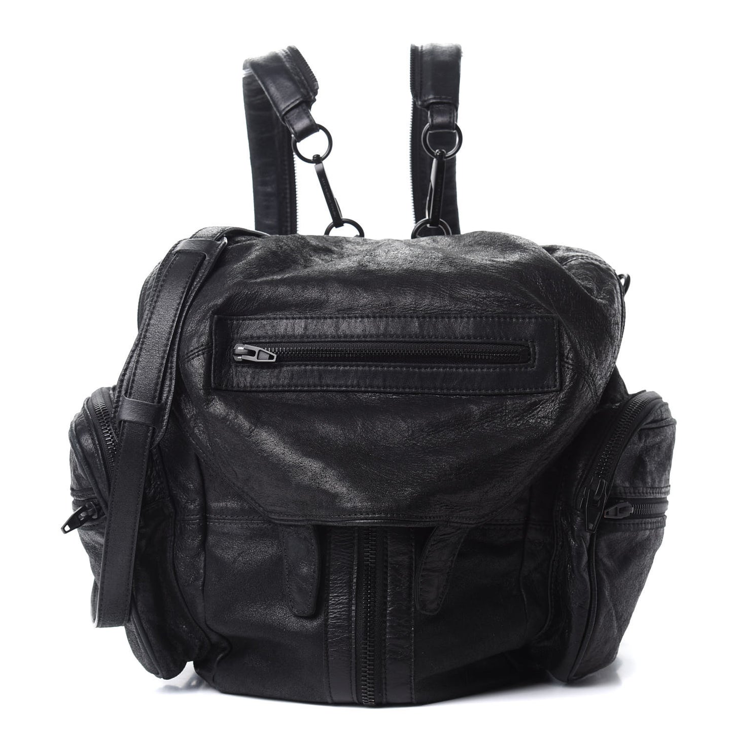Lambskin Marti Backpack Washed Black Rhodium Hardware