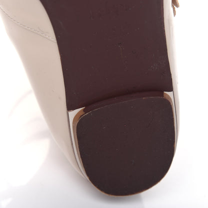 Fendi Patent Flowerland Strappy Flats 39.5 Nude 11 of 12