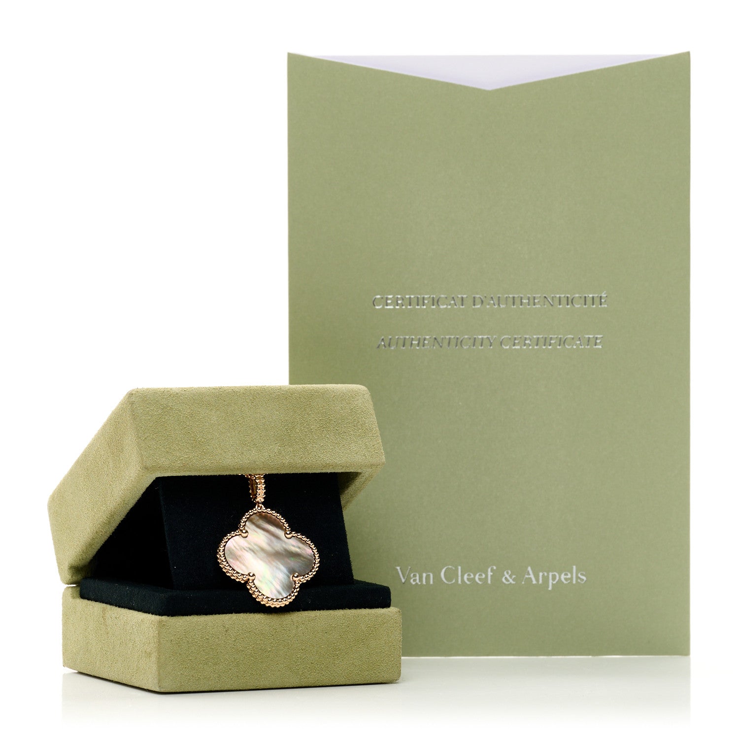 2024年7月購入保証書付国内 Van Cleef & Arpels Van Cleef & Arpels 18K Rose Gold Gray Mother of Pearl Magic