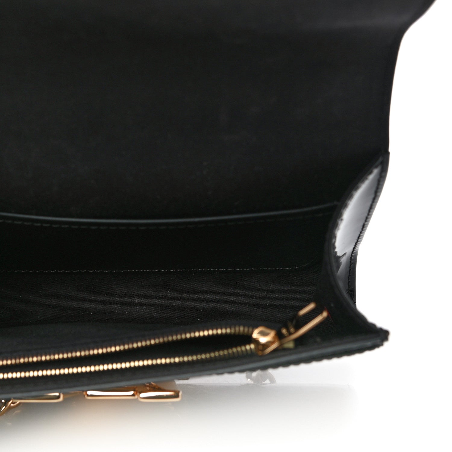 Louis Vuitton Patent Chain Louise MM Black 5 of 12