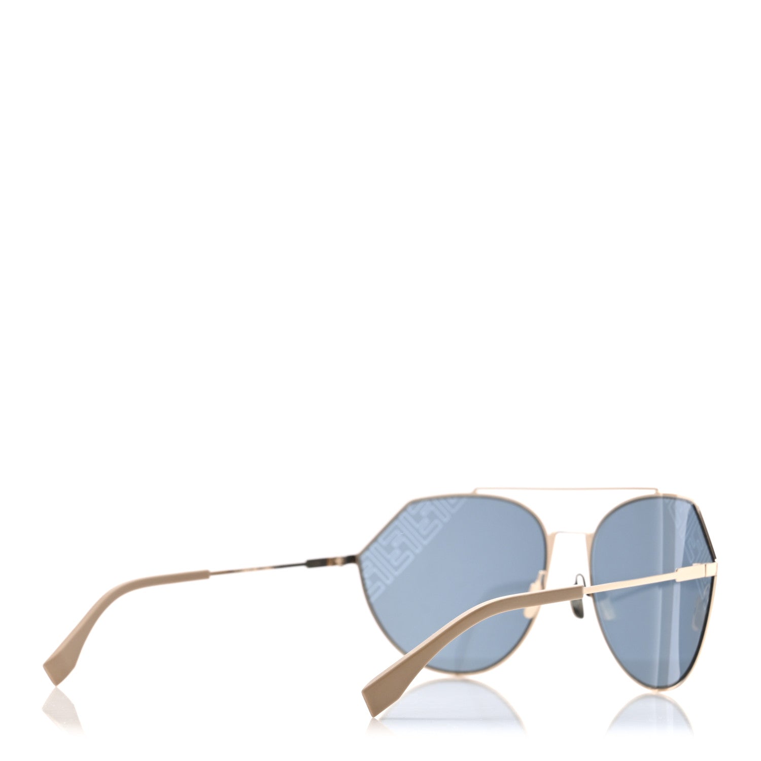 Fendi Metal Aviator Sunglasses FFM0074 Gold 4 of 7