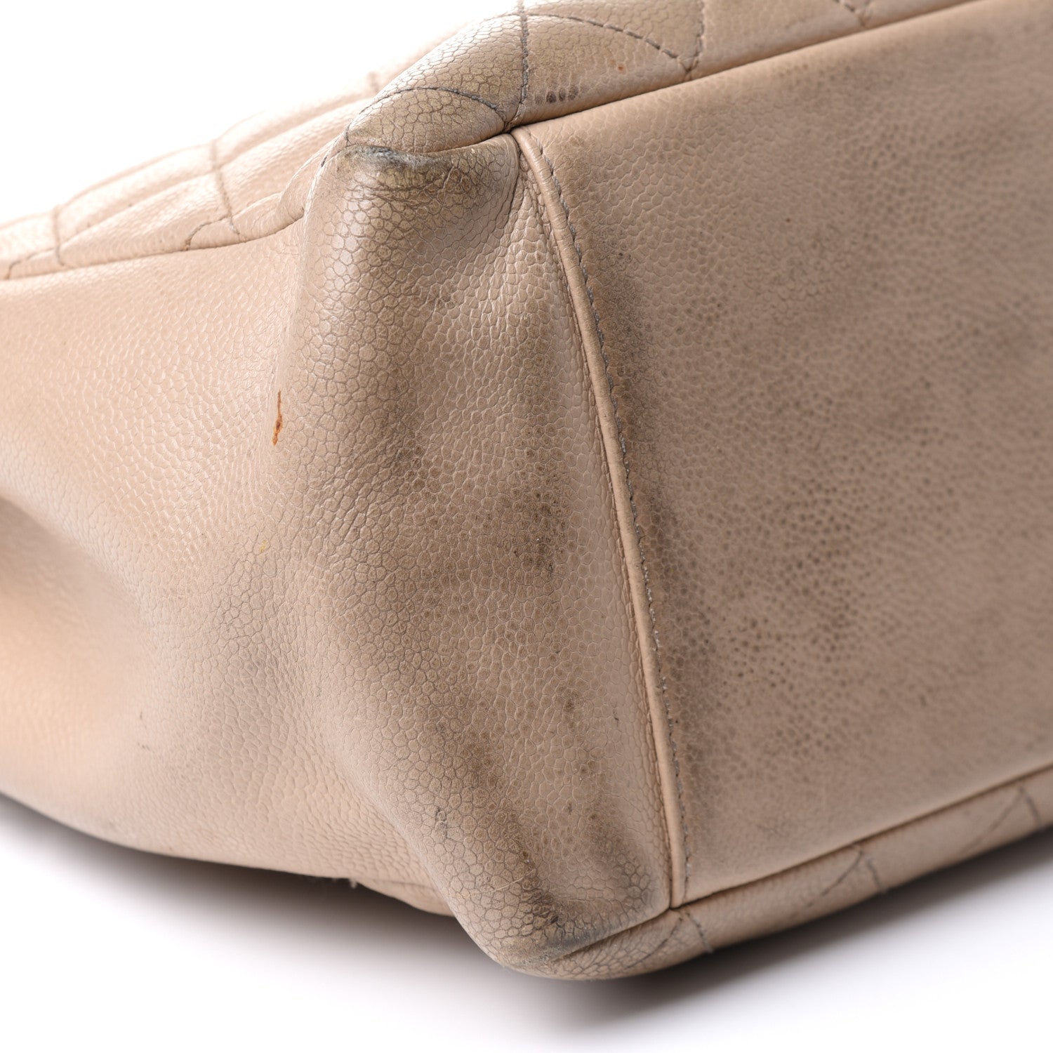 Chanel Caviar Quilted Grand Shopping Tote GST Beige Clair 9 of 15