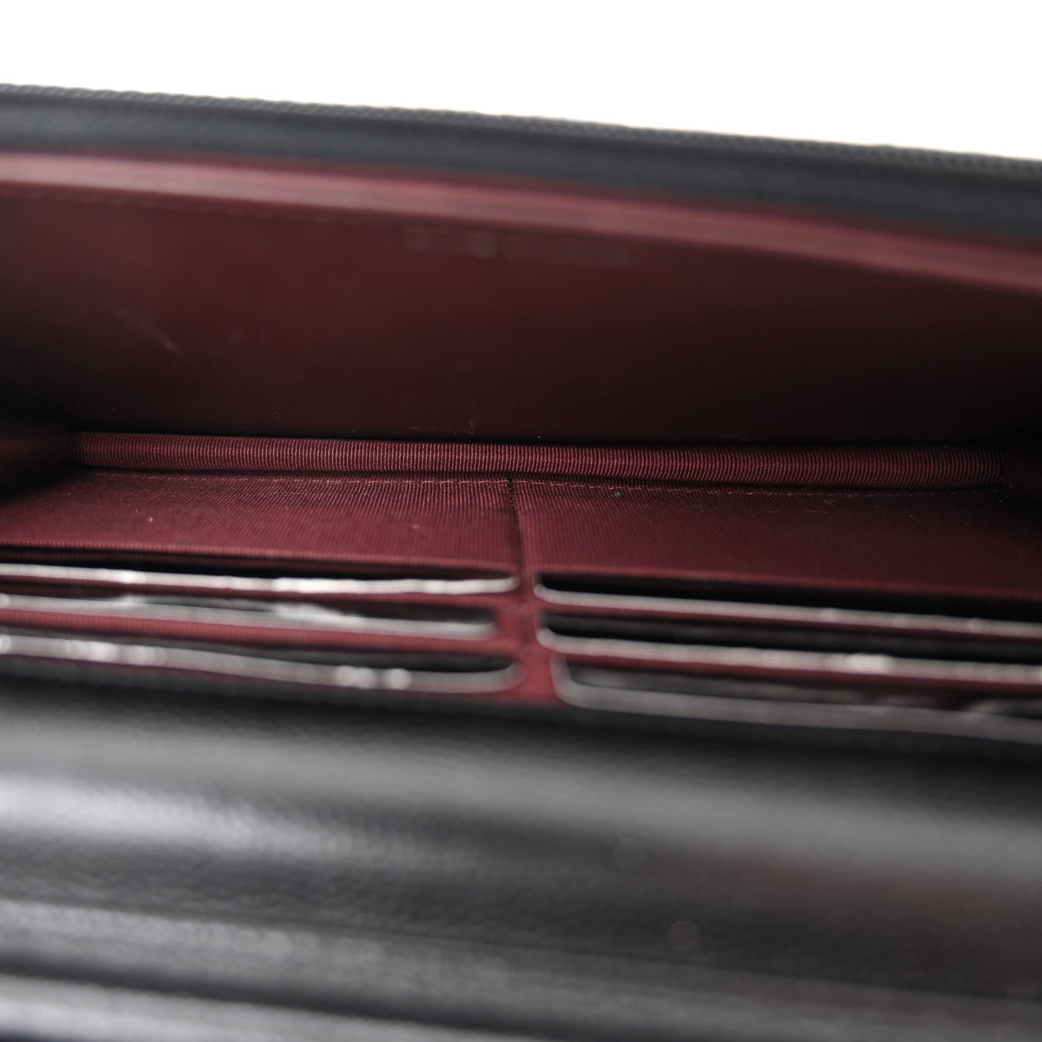 Chanel Caviar Chevron Quilted Wallet On Chain WOC Black 5 of 12