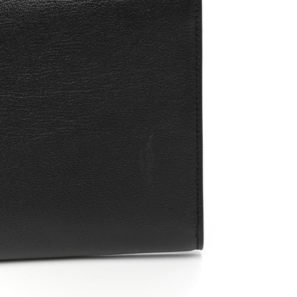Saint Laurent Calfskin Monogram Large Belle De Jour Clutch Black 12 of 13