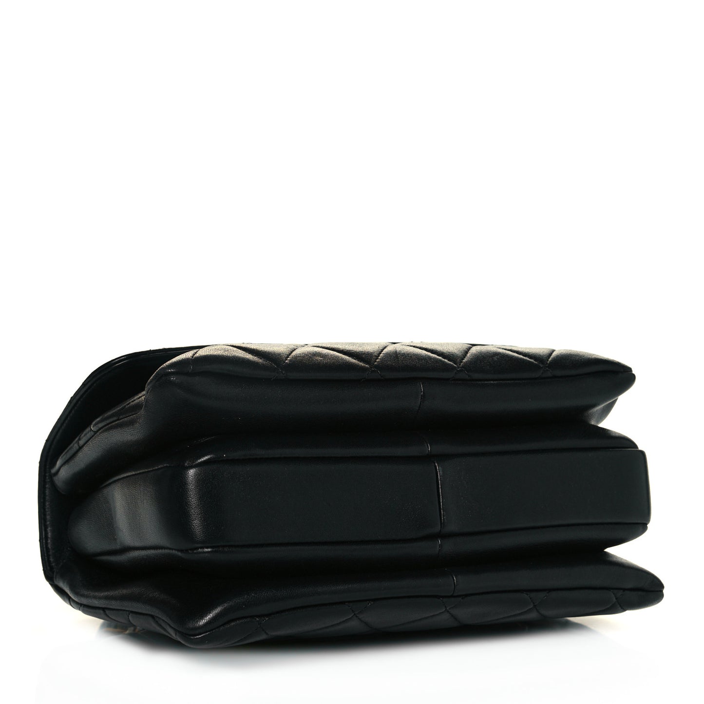 Lambskin Quilted Small Trendy CC Dual Handle Flap Bag Black