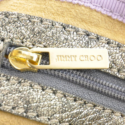 Jimmy Choo Leather Mave Foldover Clutch Metallic 10 of 12