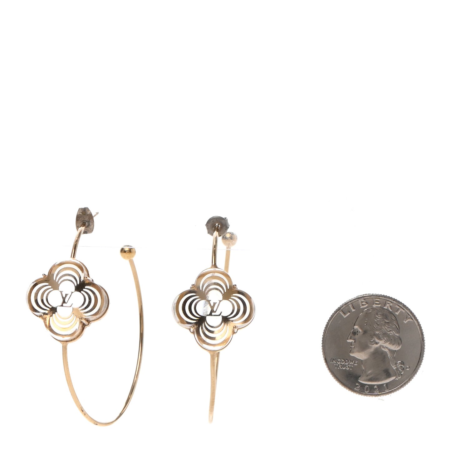 A La Folie Hoop Earrings Gold