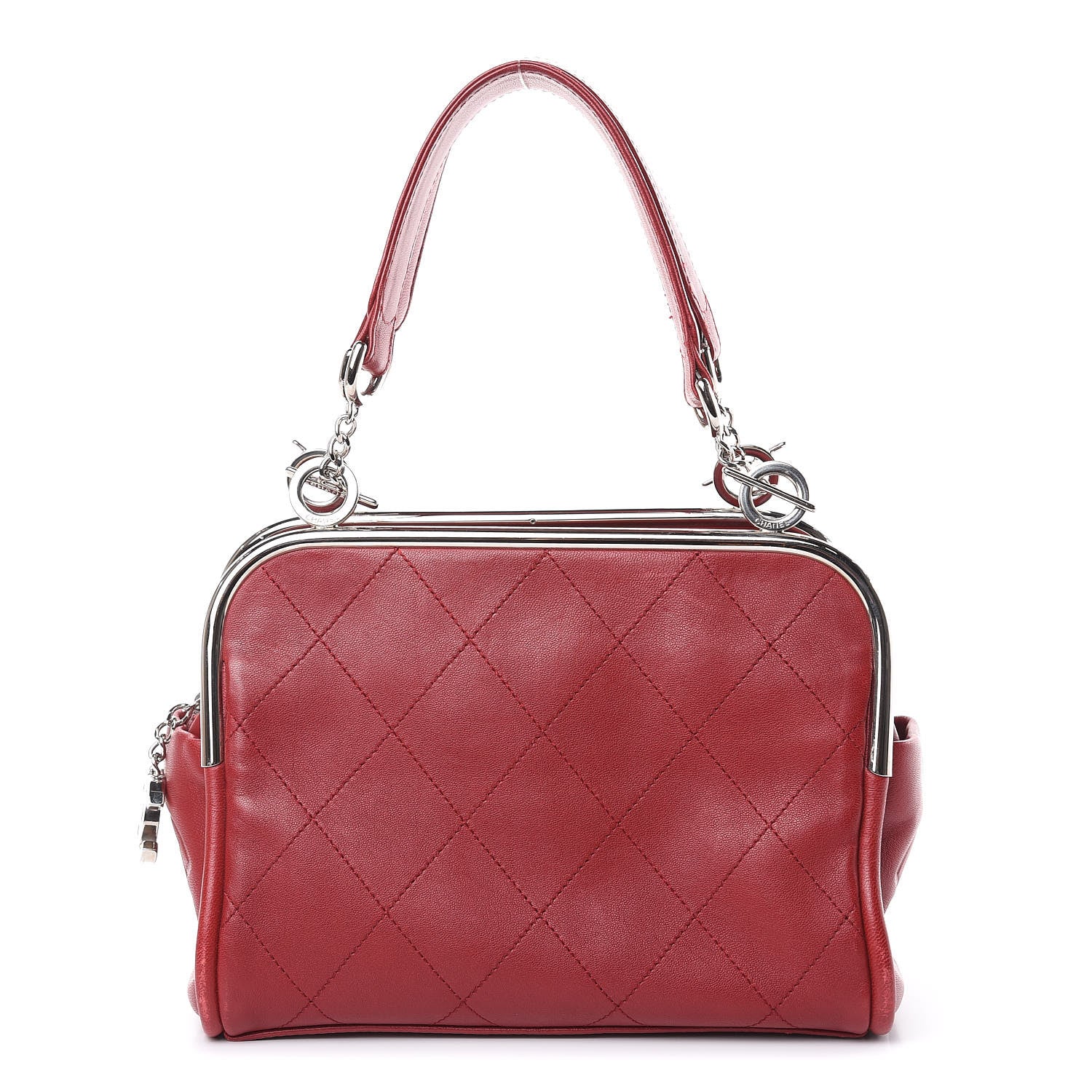 Chanel Lambskin Ultimate Soft Frame Bag Red 1 of 15