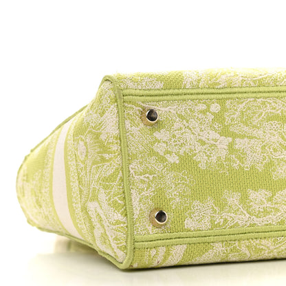 Christian Dior Canvas Toile De Jouy Reverse Embroidered Medium Lady D-Lite Green 8 of 9