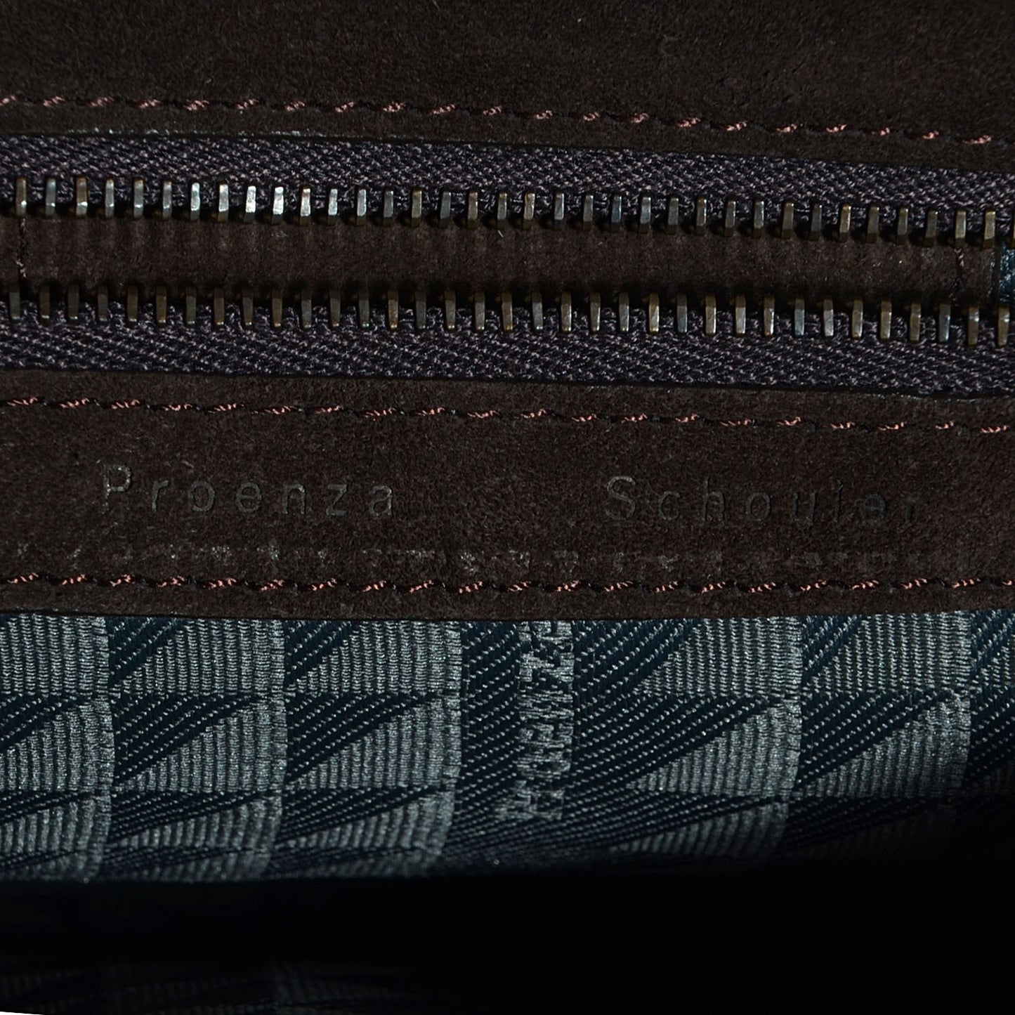 Suede Fringed PS1 Crossbody Pouch Messenger Bark