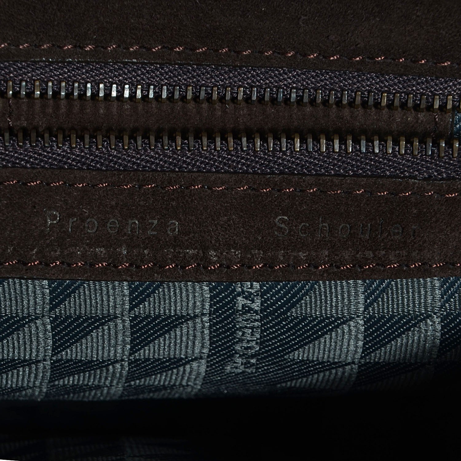 Proenza Schouler Suede Fringed PS1 Crossbody Pouch Messenger Bark 9 of 14
