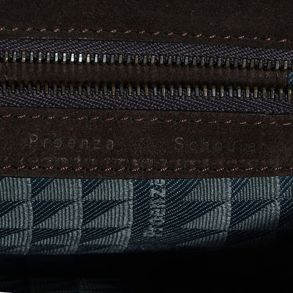 Proenza Schouler Suede Fringed PS1 Crossbody Pouch Messenger Bark 9 of 14